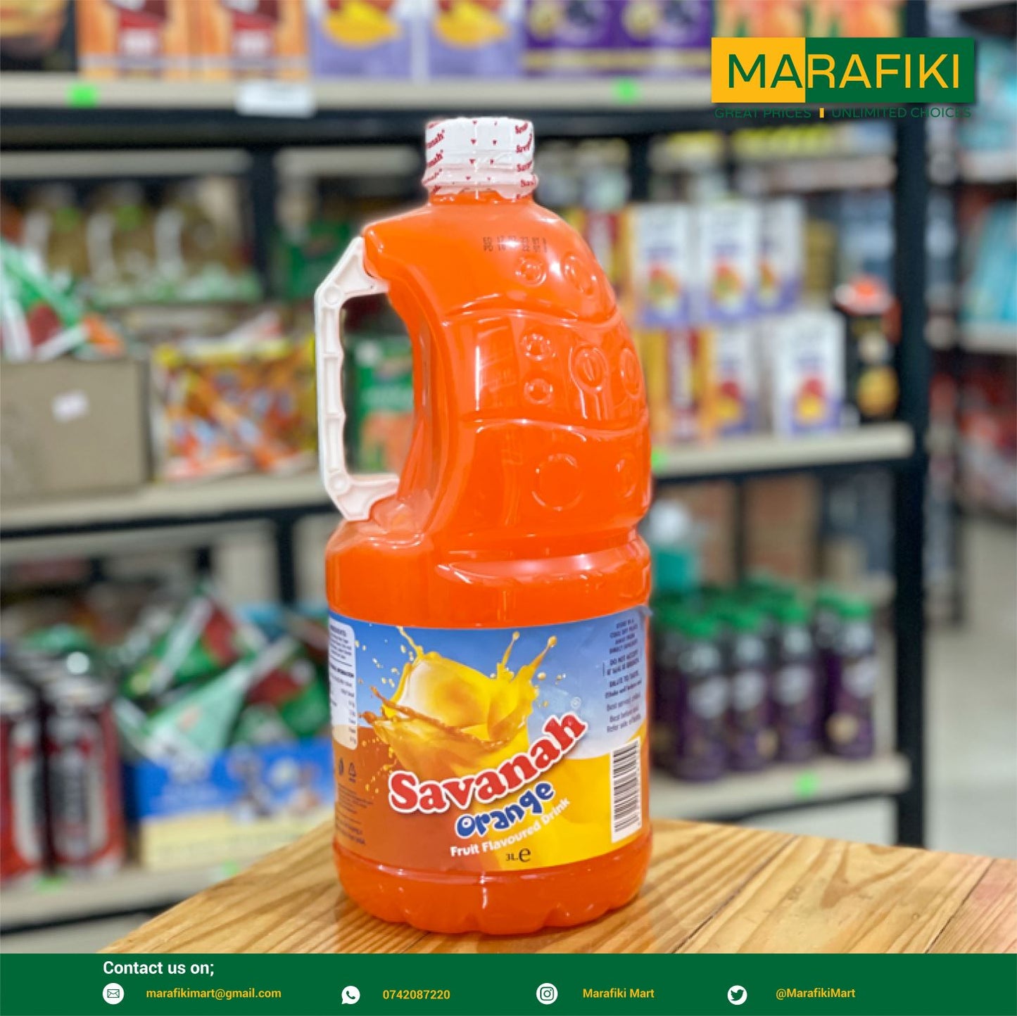 SAVANAH JUICE ORANGE 3L