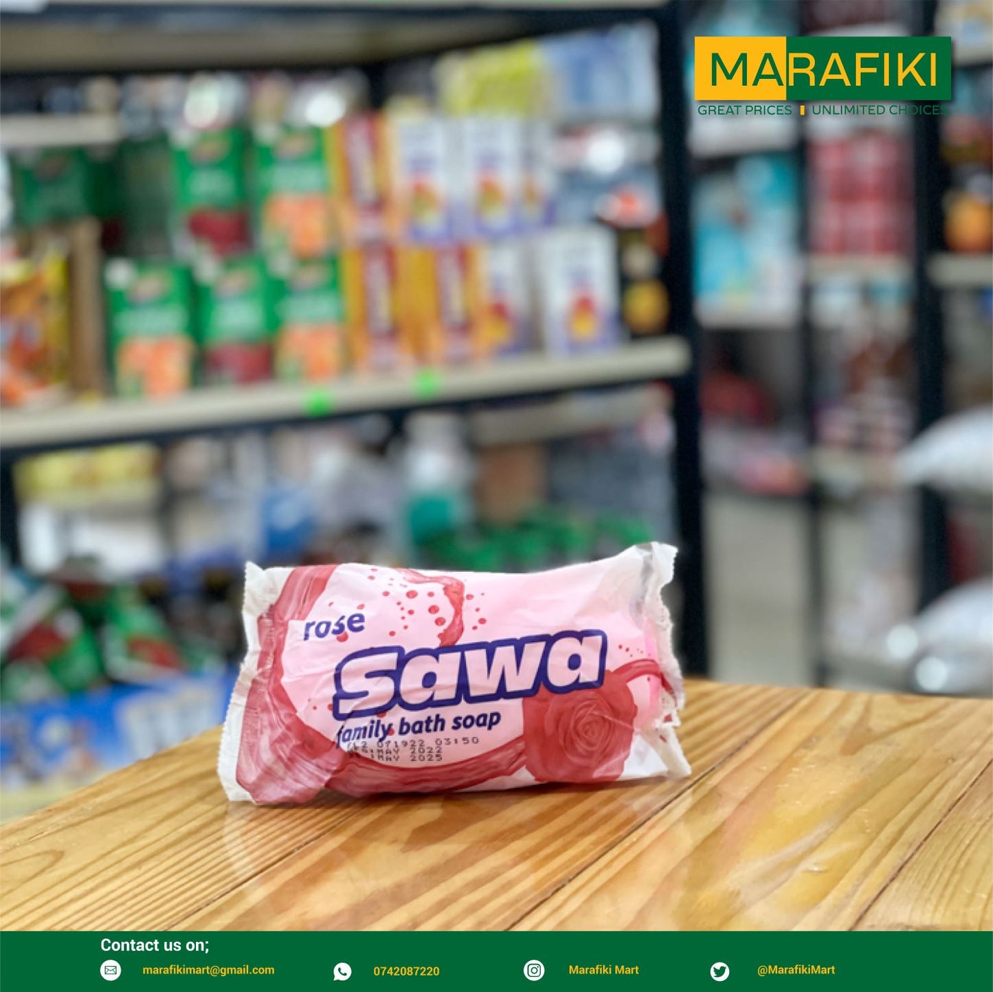 SAWA ROSE BATH SOAP 250G