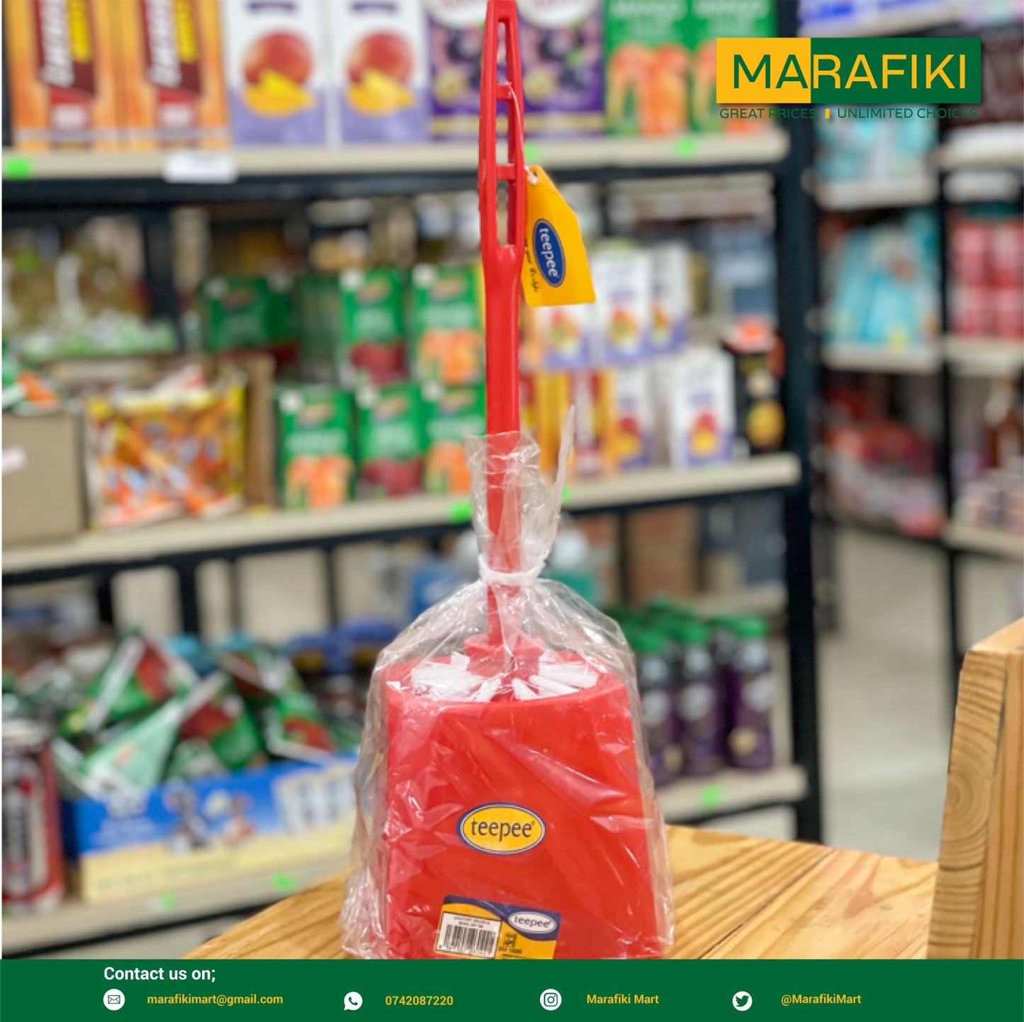 TEEPEE TOILET BRUSH & BOWL B9