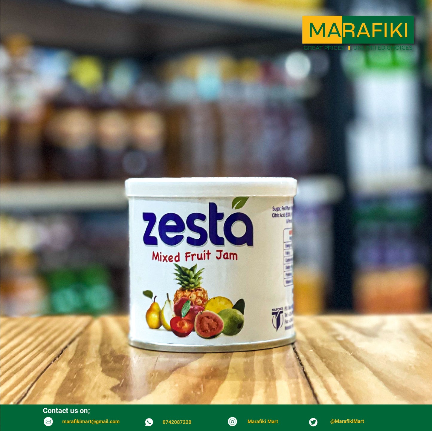 ZESTA MIXED FRUIT JAM 300G