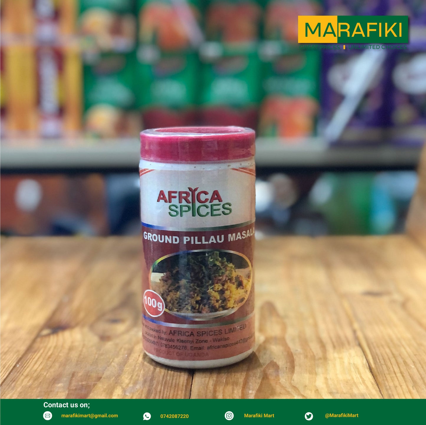 AFRICA SPICES PILAU MASALA 100G