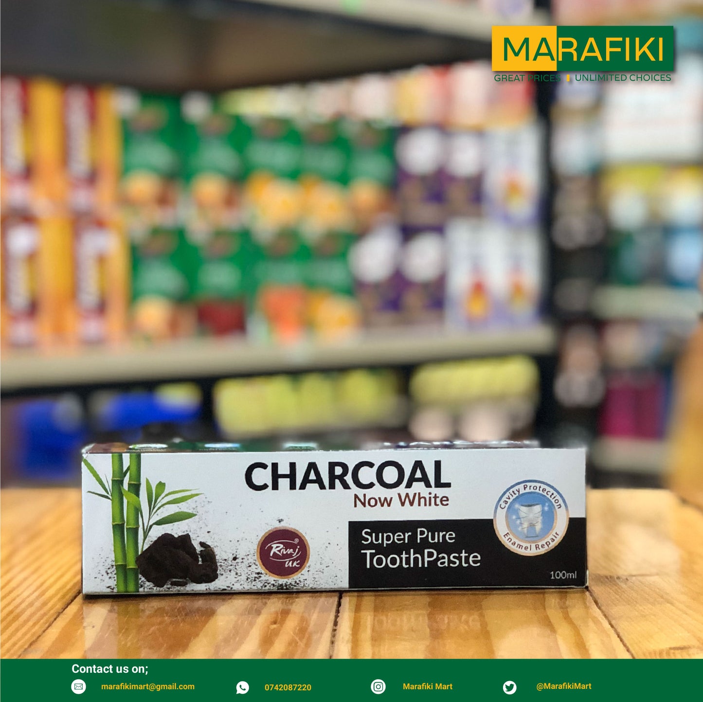 RIVAJ TOOTH PASTE NOW WHITE 100ML