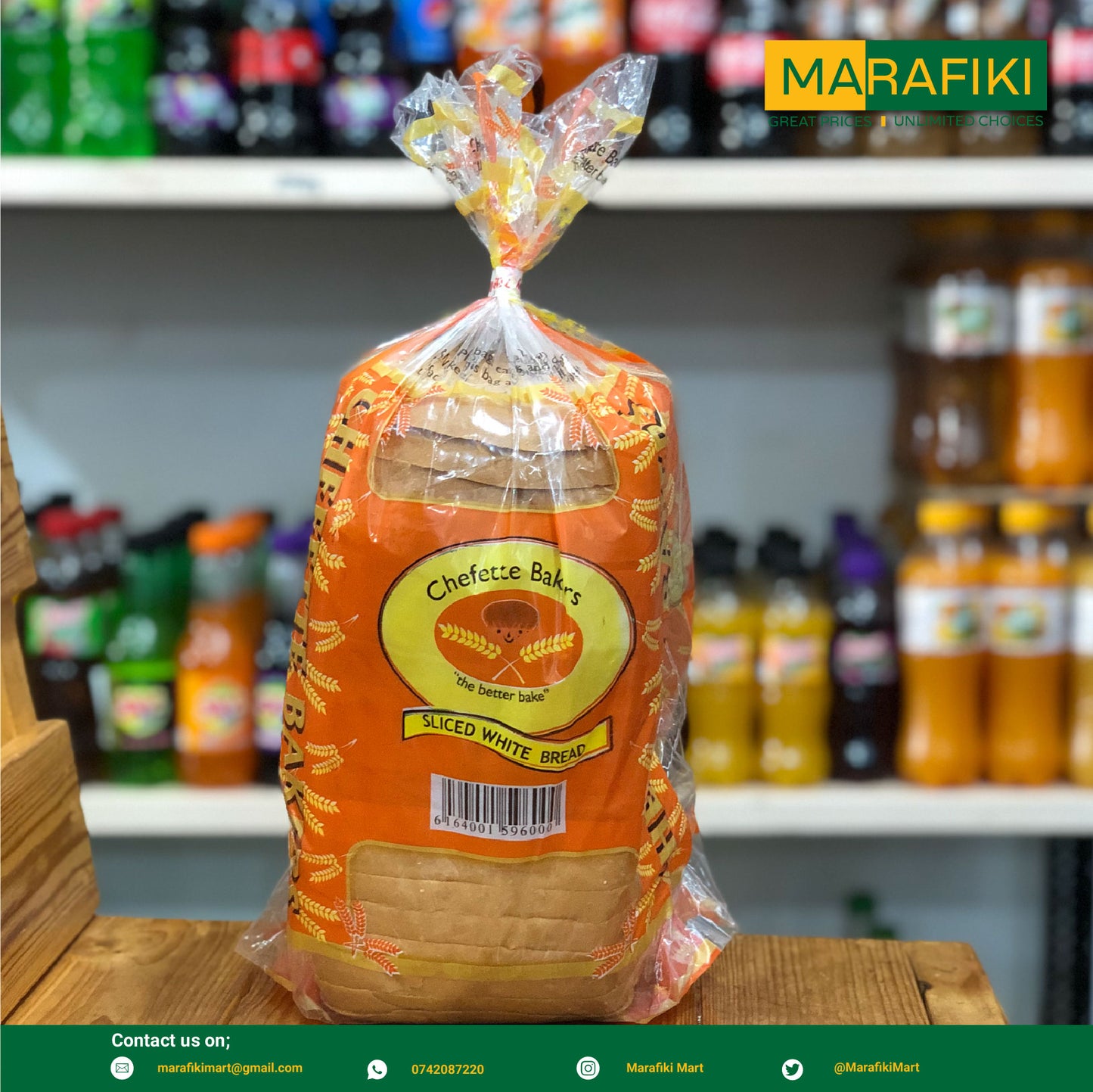 CHEFETTE SWEET WHITE BREAD 1KG