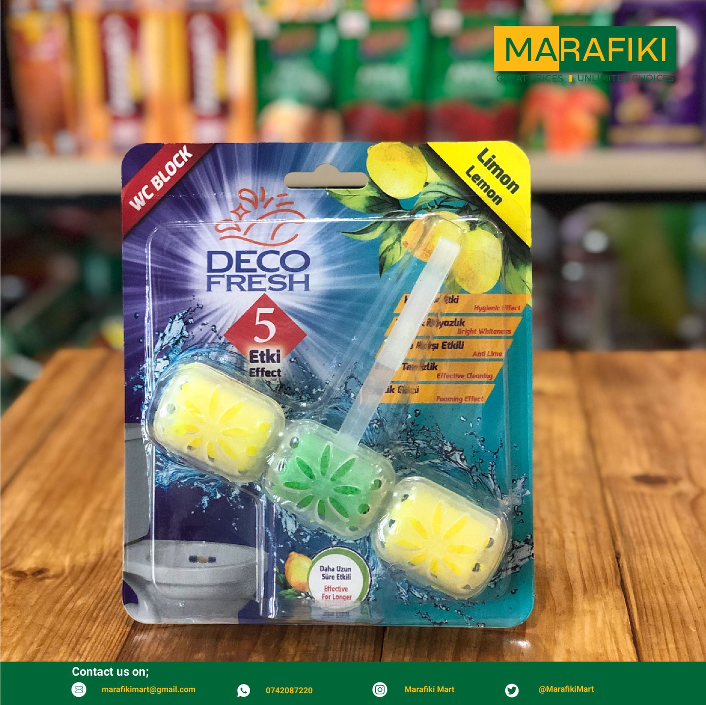DECO FRESH WC BLOCK LEMON