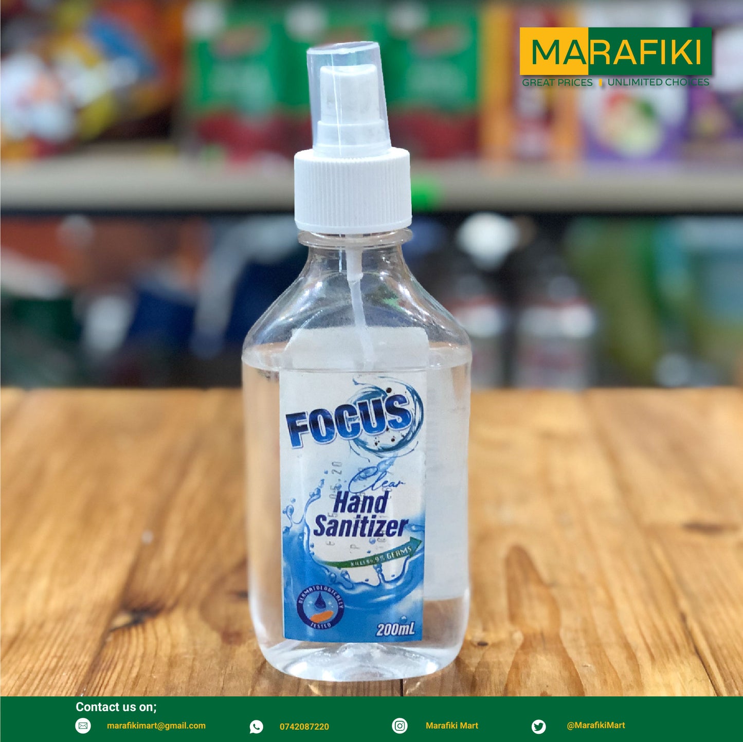 FOCUS HAND SANITIZER 200ML