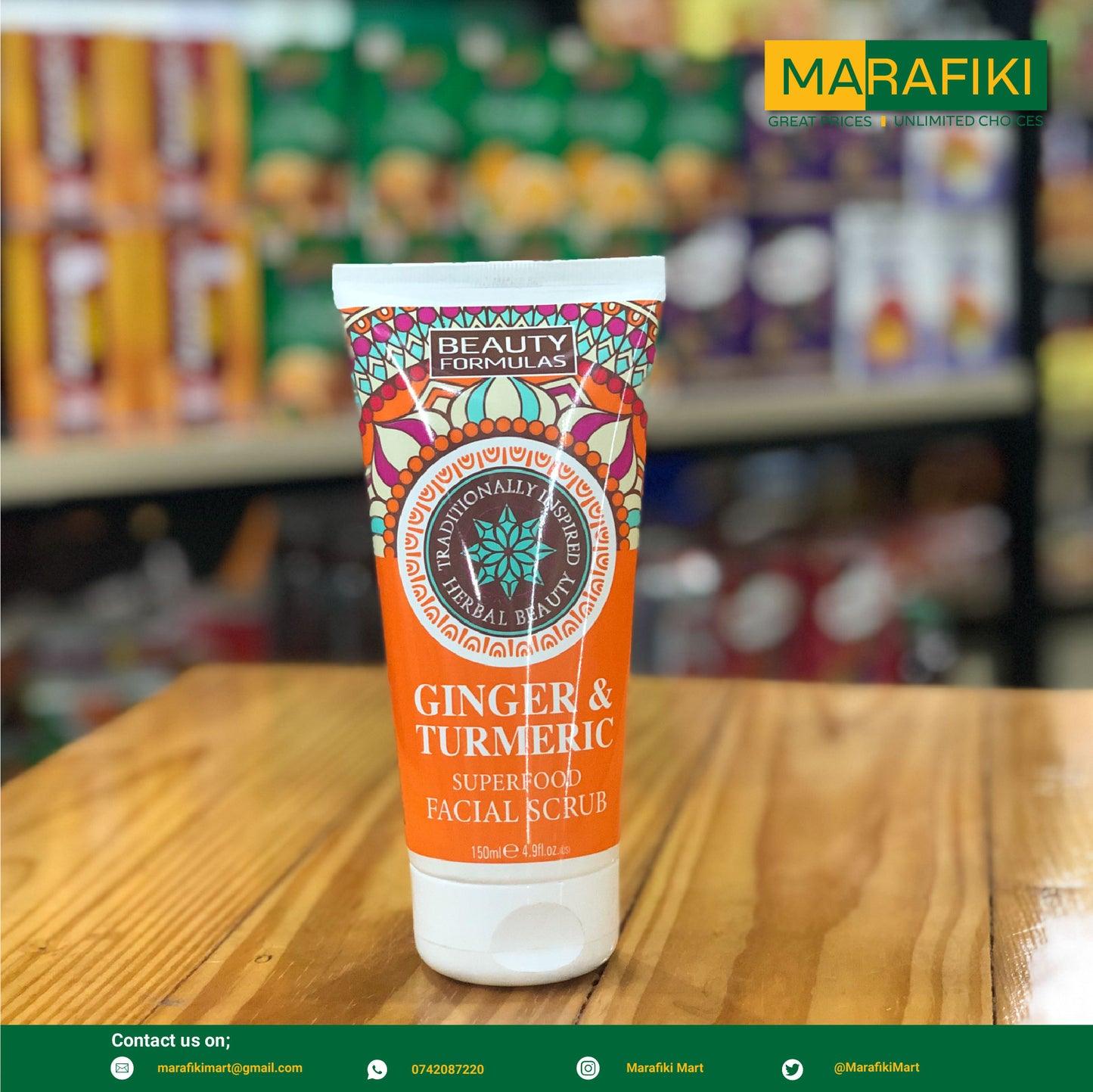 BEAUTY FORMULAS GINGER T 150ML SCRUB