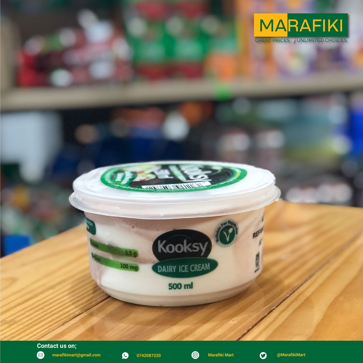 KOOKSY ICECREAM ASSORTED 500ML