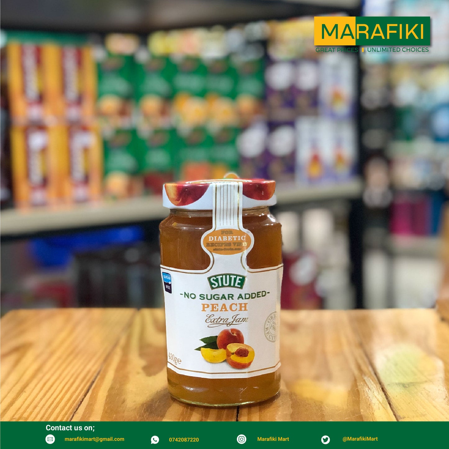 STUTE PEACH JAM 430G