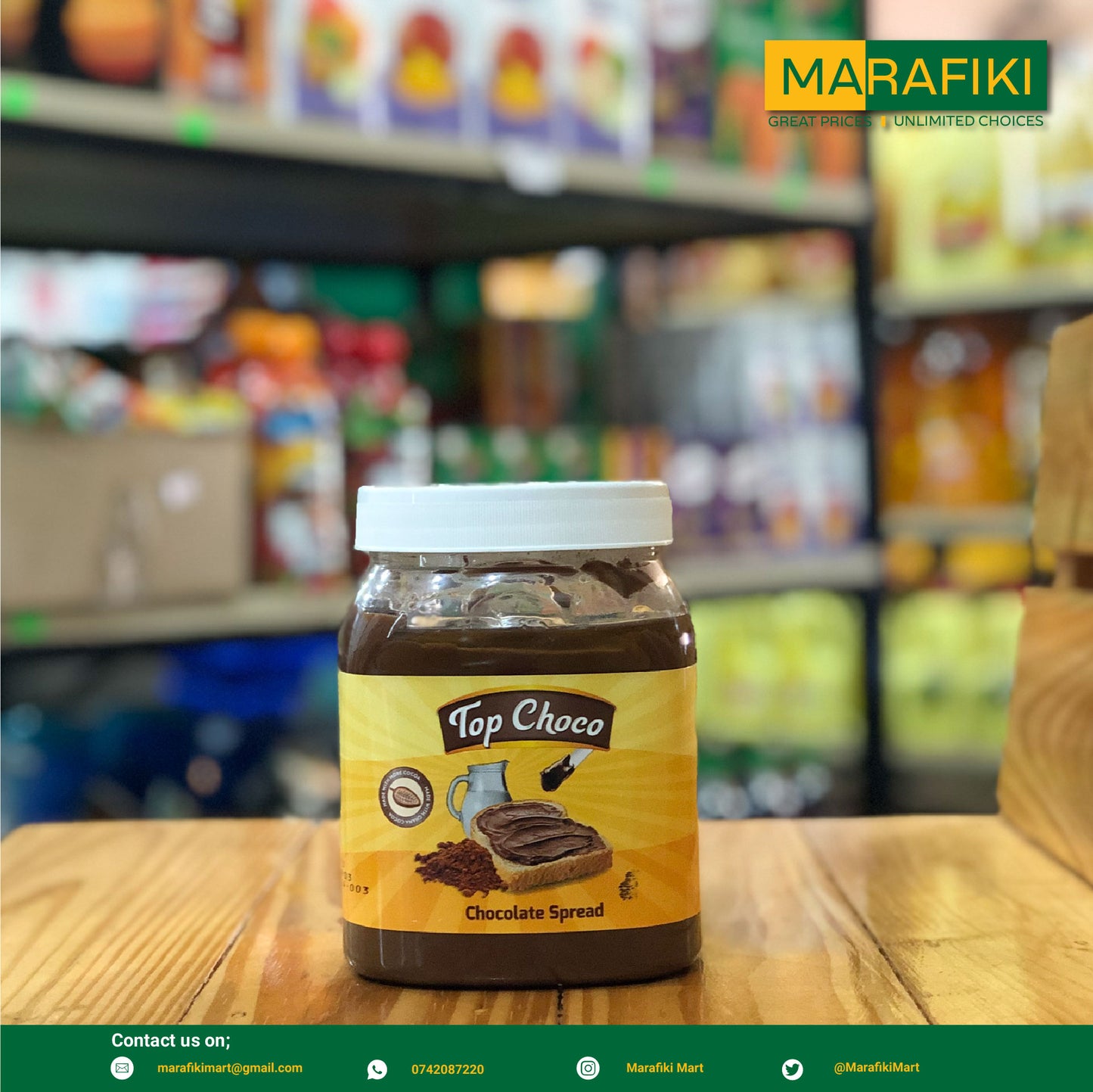 TOP CHOCO CHOCOLATE SPREAD 650G