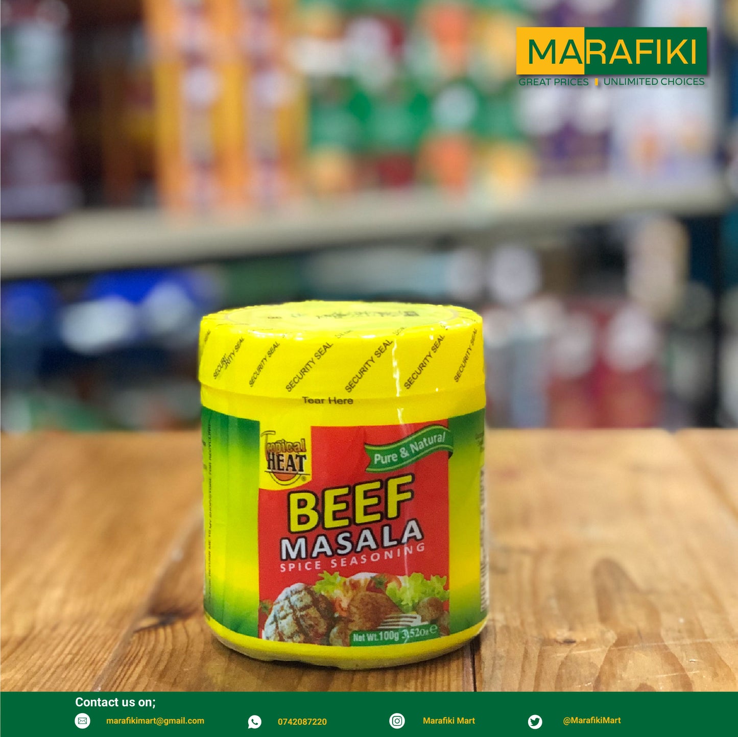 TROPICAL HEAT BEEF MASALA 100G