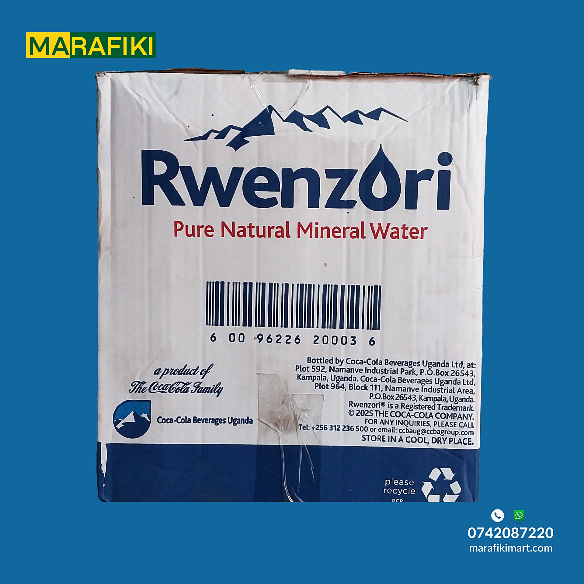 Rwenzori Mineral Water 1.5L BOX