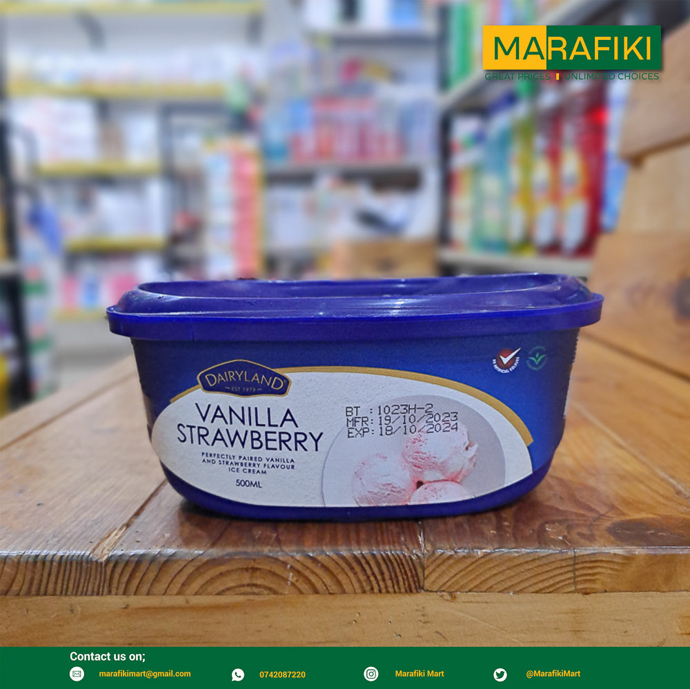 DAIRY LAND VANILLA STRAWBERRY 500ML
