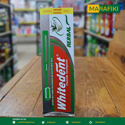 WHITEDENT FLUORIDE TOOTHPASTE HERBAL 190G