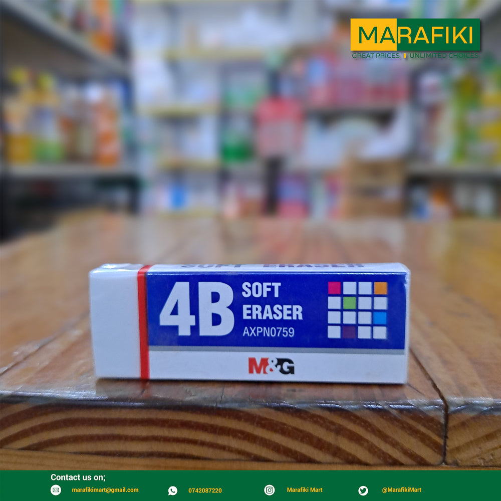 BIG SOFT WHITE ERASER 1PC