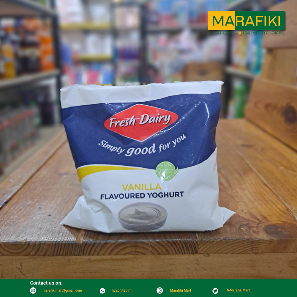FRESH DAIRY POUCH YOGURT VANILLA 400G