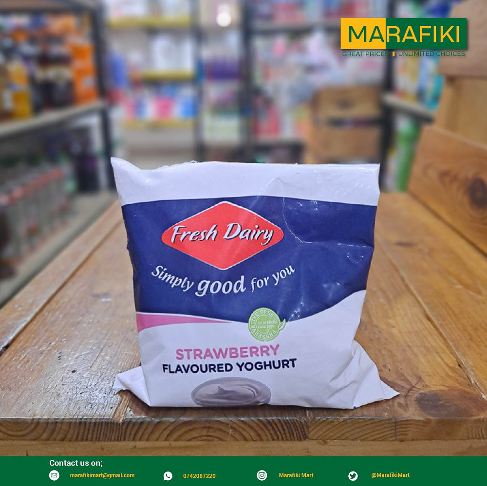 FRESH DAIRY POUCH YOGURT STRAWB 400G