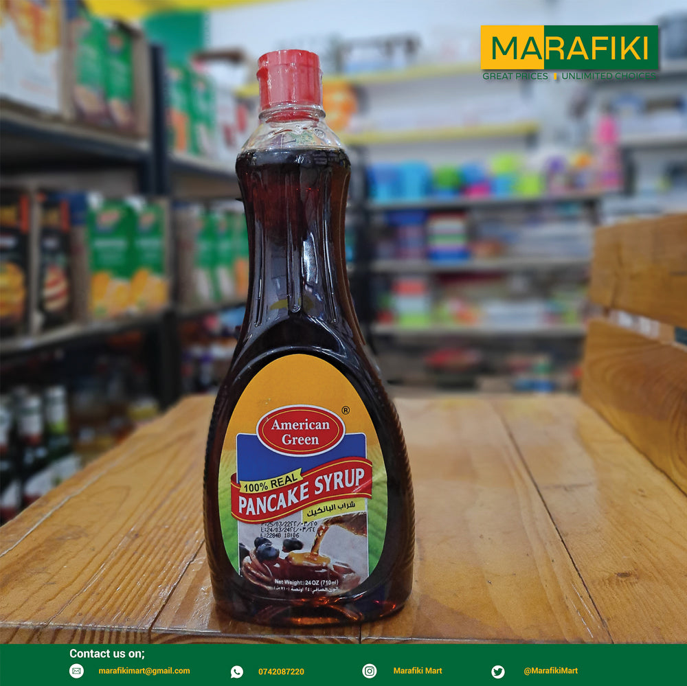 AMERICAN GREEN PANCAKE SYRUP 710ML