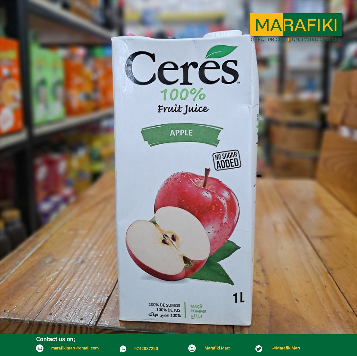 CERES 100% APPLE JUICE 1L