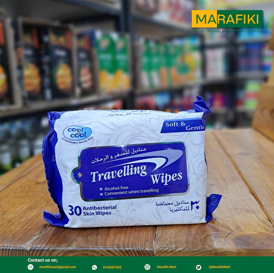 COOL & COOL TRAVELLING WIPES
