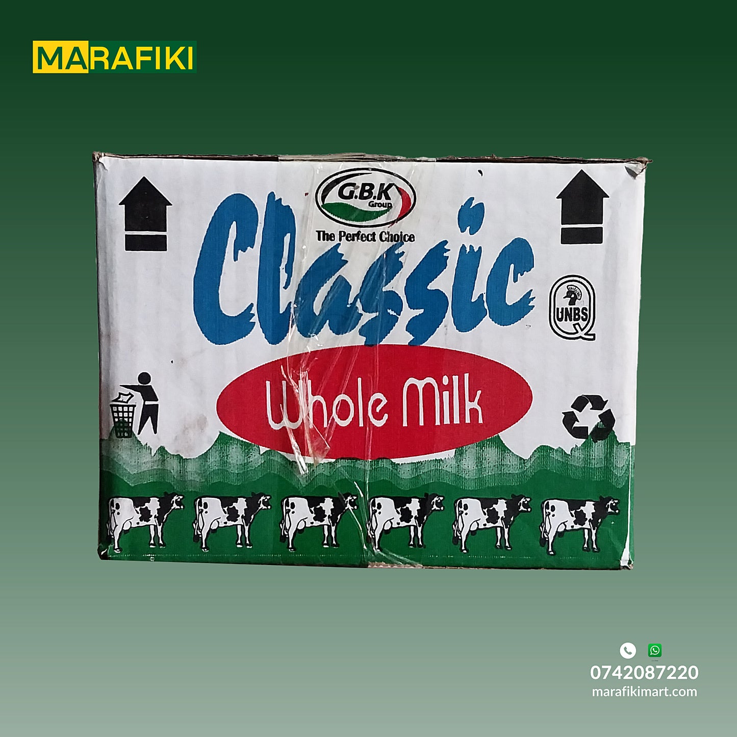 Classic Milk Box 12 Pcs Tetra Fino