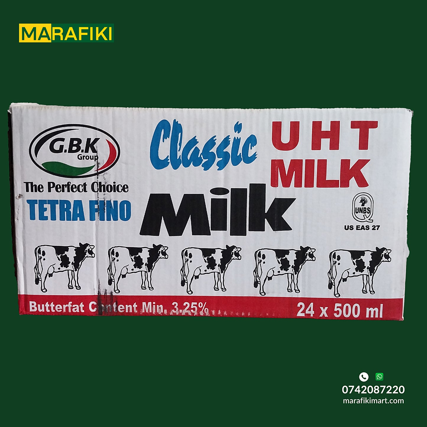Classic Milk Box 24 Pcs Tetra Fino
