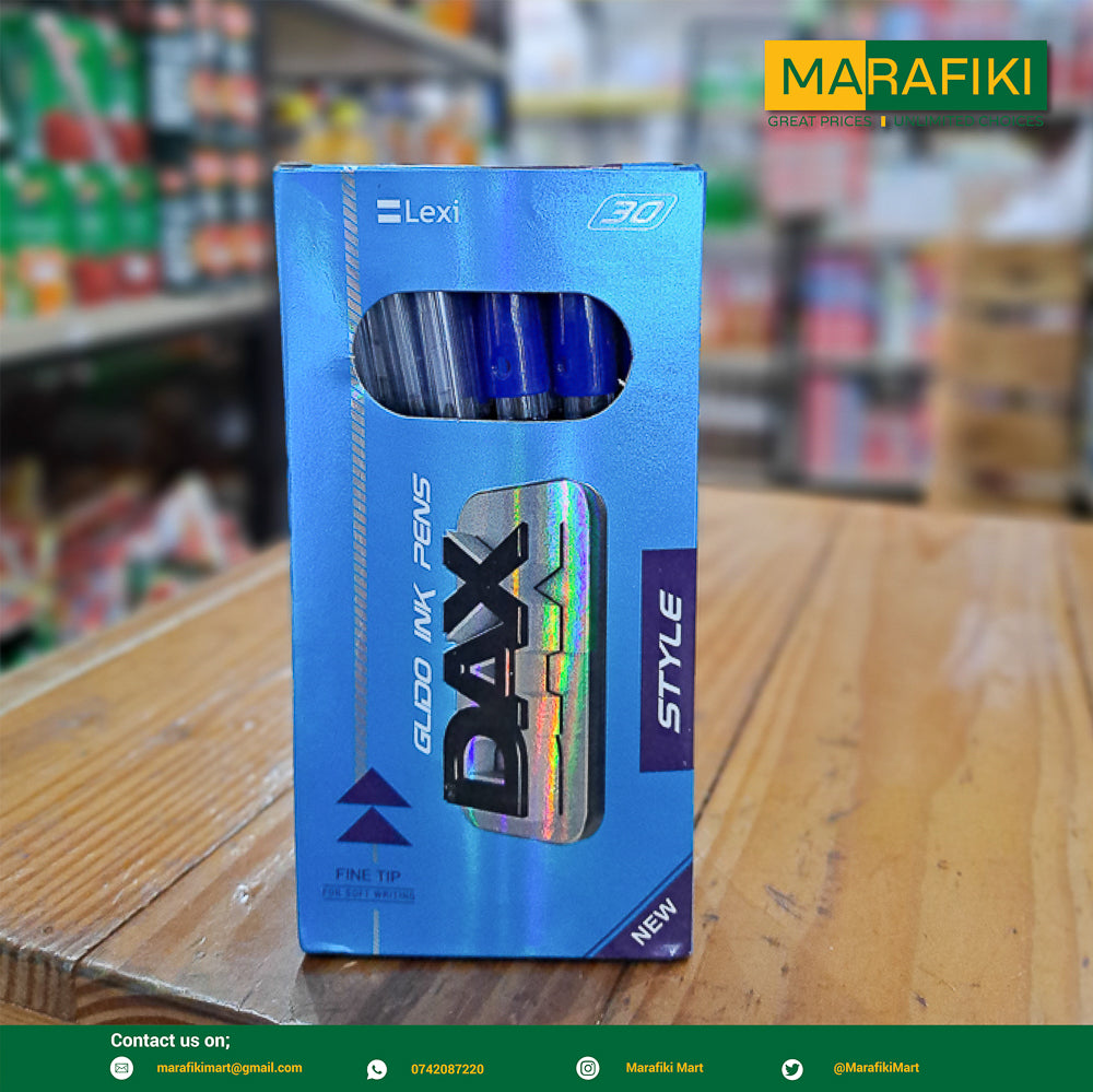 DAX STYLE BLUE PENS PACK - 30 PCS