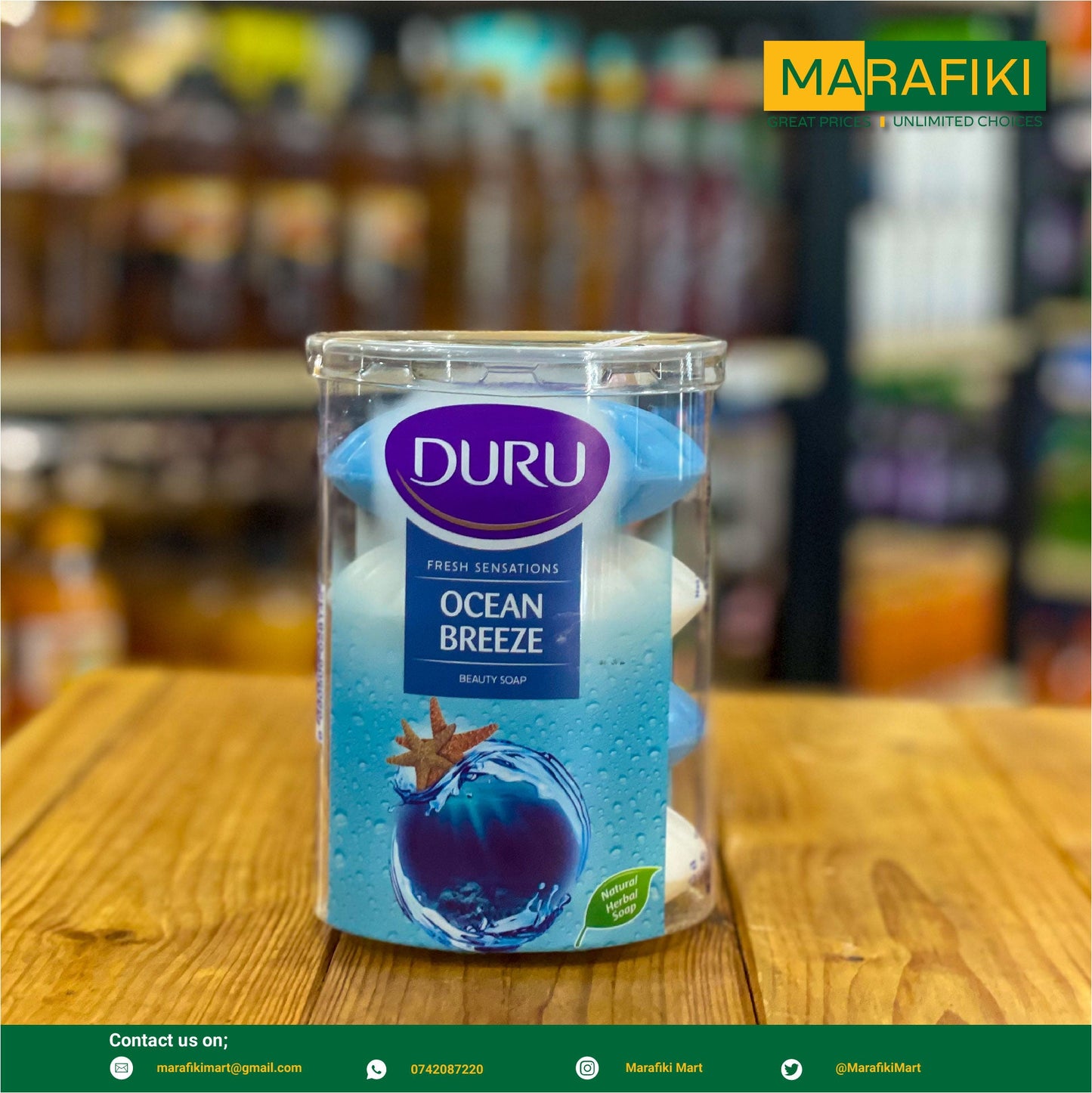 DURU SOAP TUB OCEAN 4PCS 105G