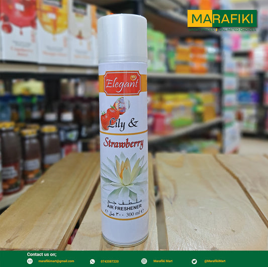 ELEGANT LILY & STRAW AIR FRESHENER