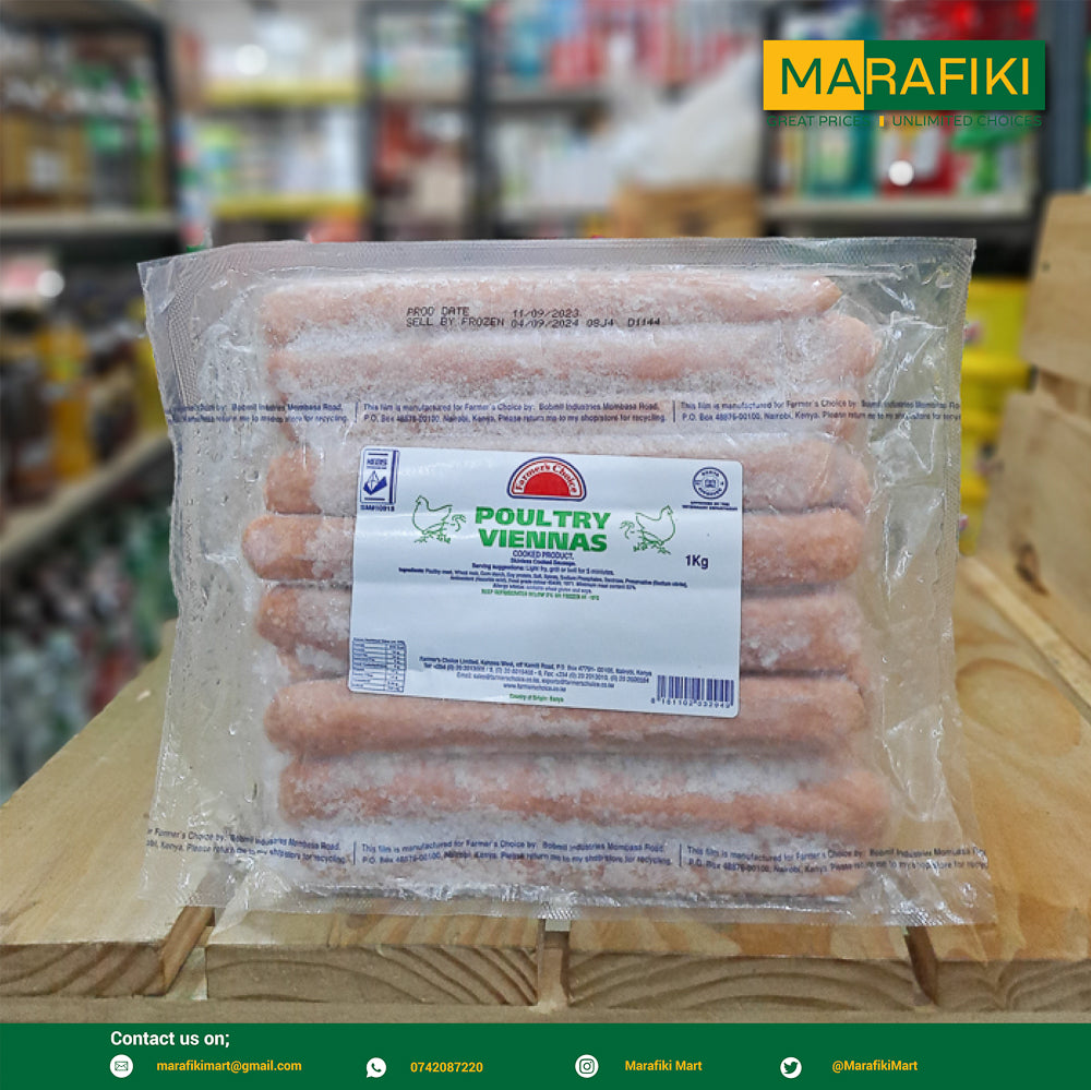 FARMER'S CHOICE POULTRY VIENNAS 1KG