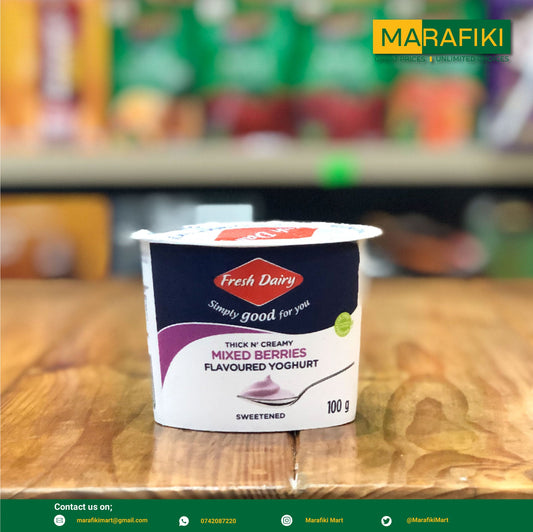 FRESH DAIRY MIXED BERRIES YOGURT 100G
