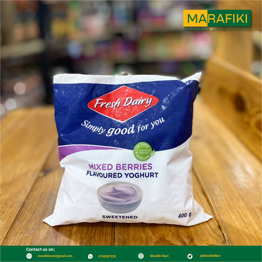 FRESH DAIRY POUCH MIXED BERRIES 400G