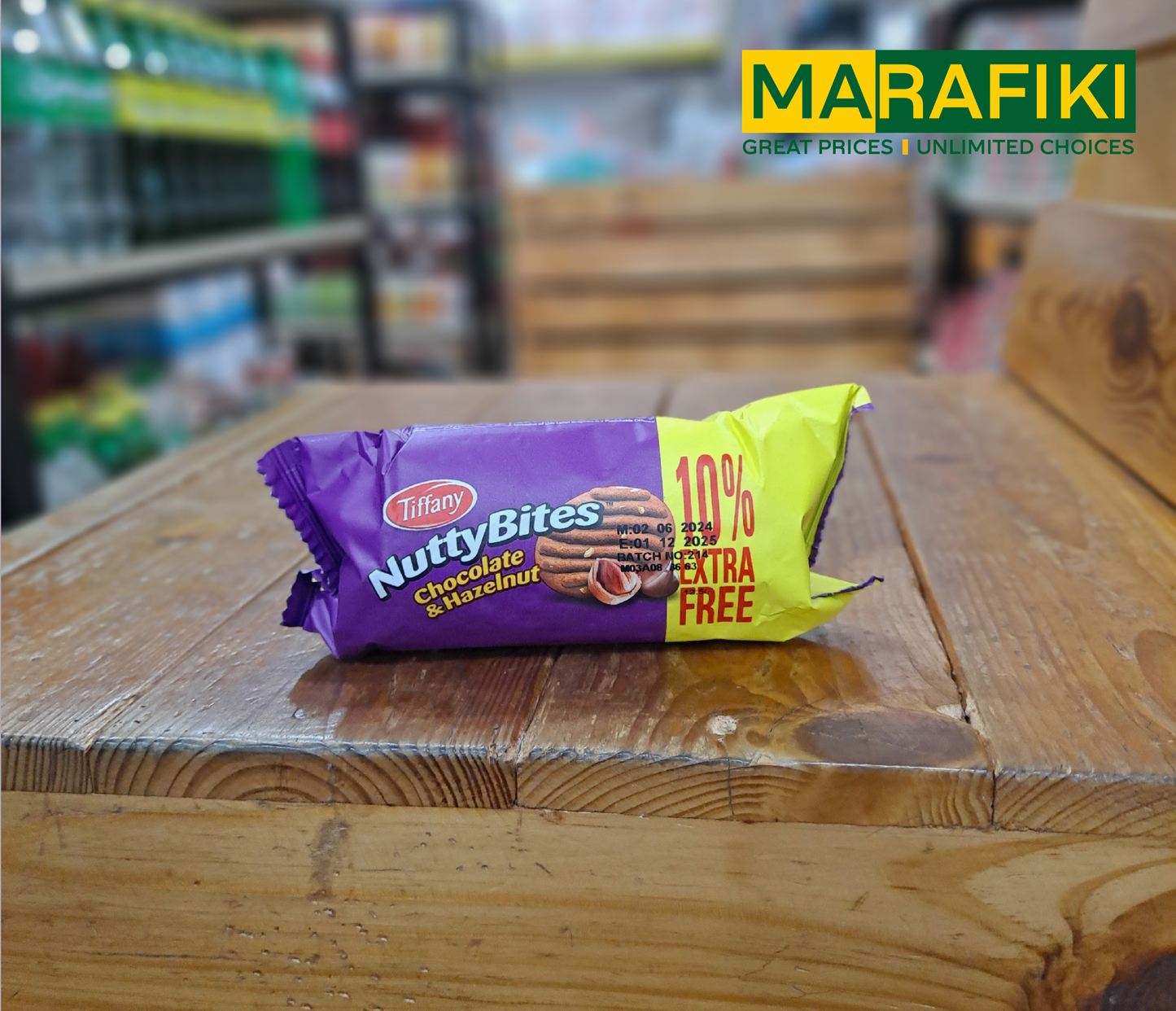 TIFFANY NUTTY BITES CHOCOLATE & HAZELNUT 79.2G