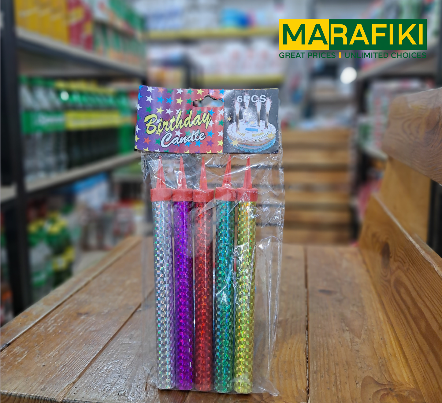 BIRTHDAY CANDLES BIG 6PCS