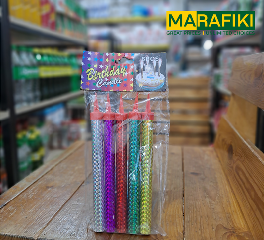BIRTHDAY CANDLES BIG 6PCS