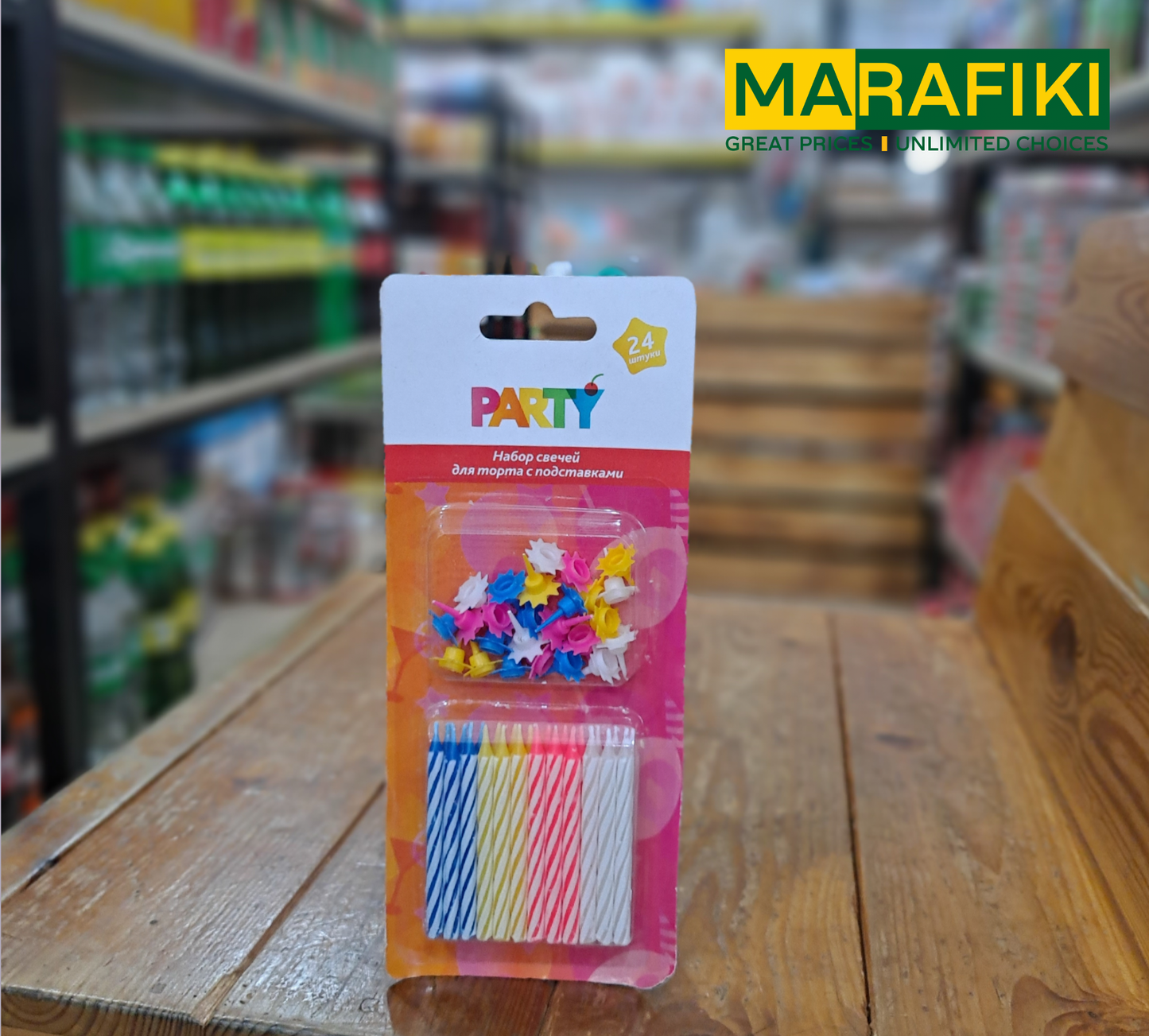 BIRTHDAY CANDLES 24PCS