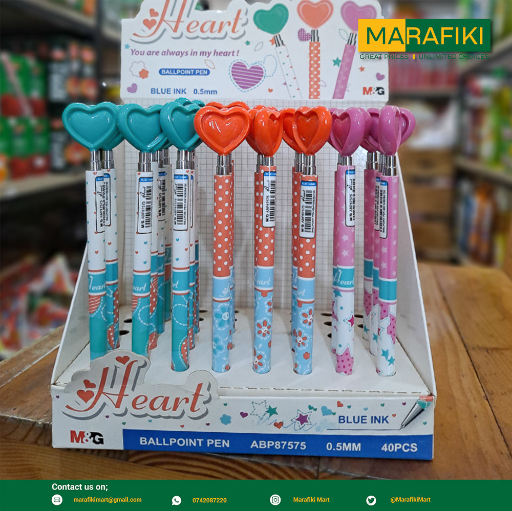 HEART SHAPED BALLPOINT PEN