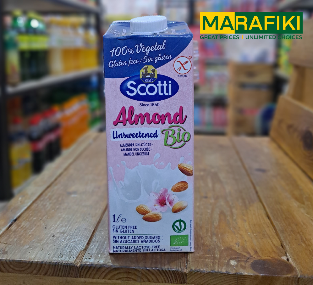 SCOTTI ALMOND UNSWEETENED MILK 1L