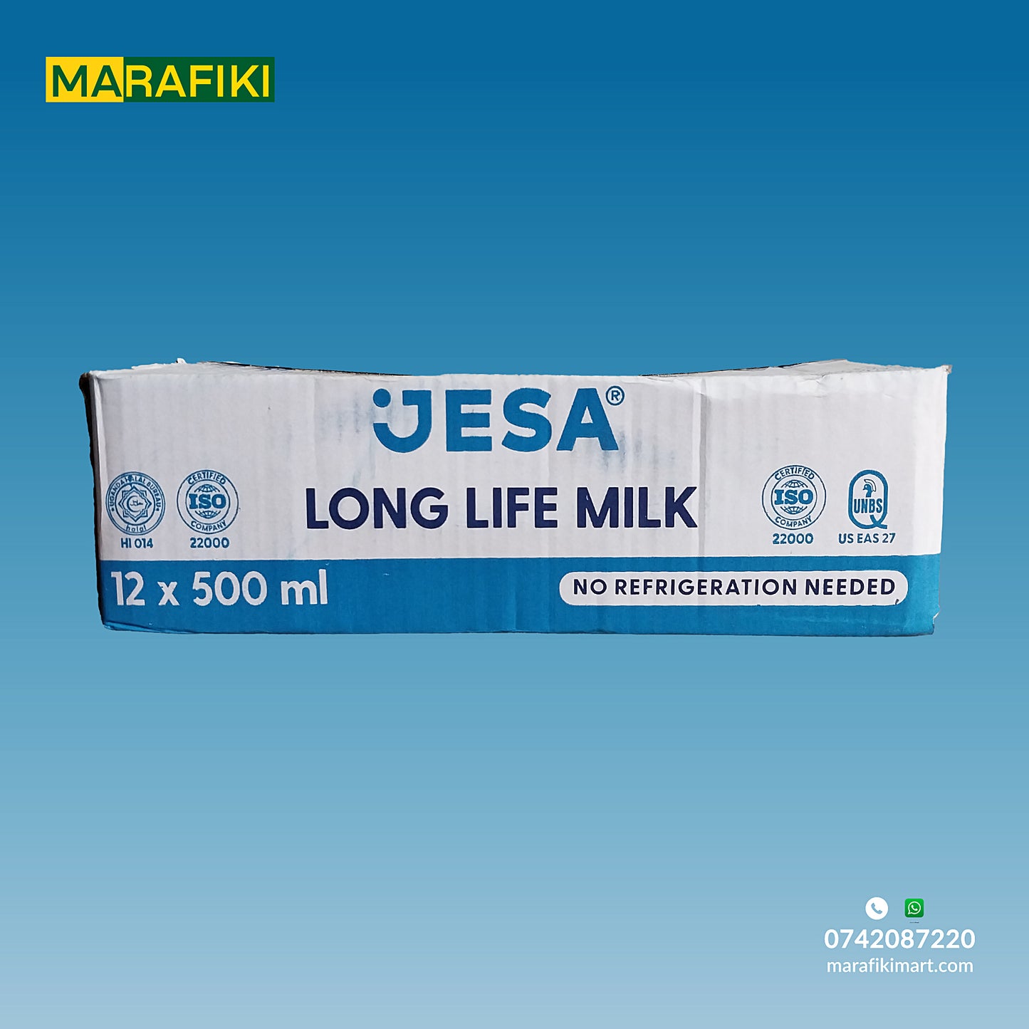 Jesa Long Life Milk 500mls box 12pcs