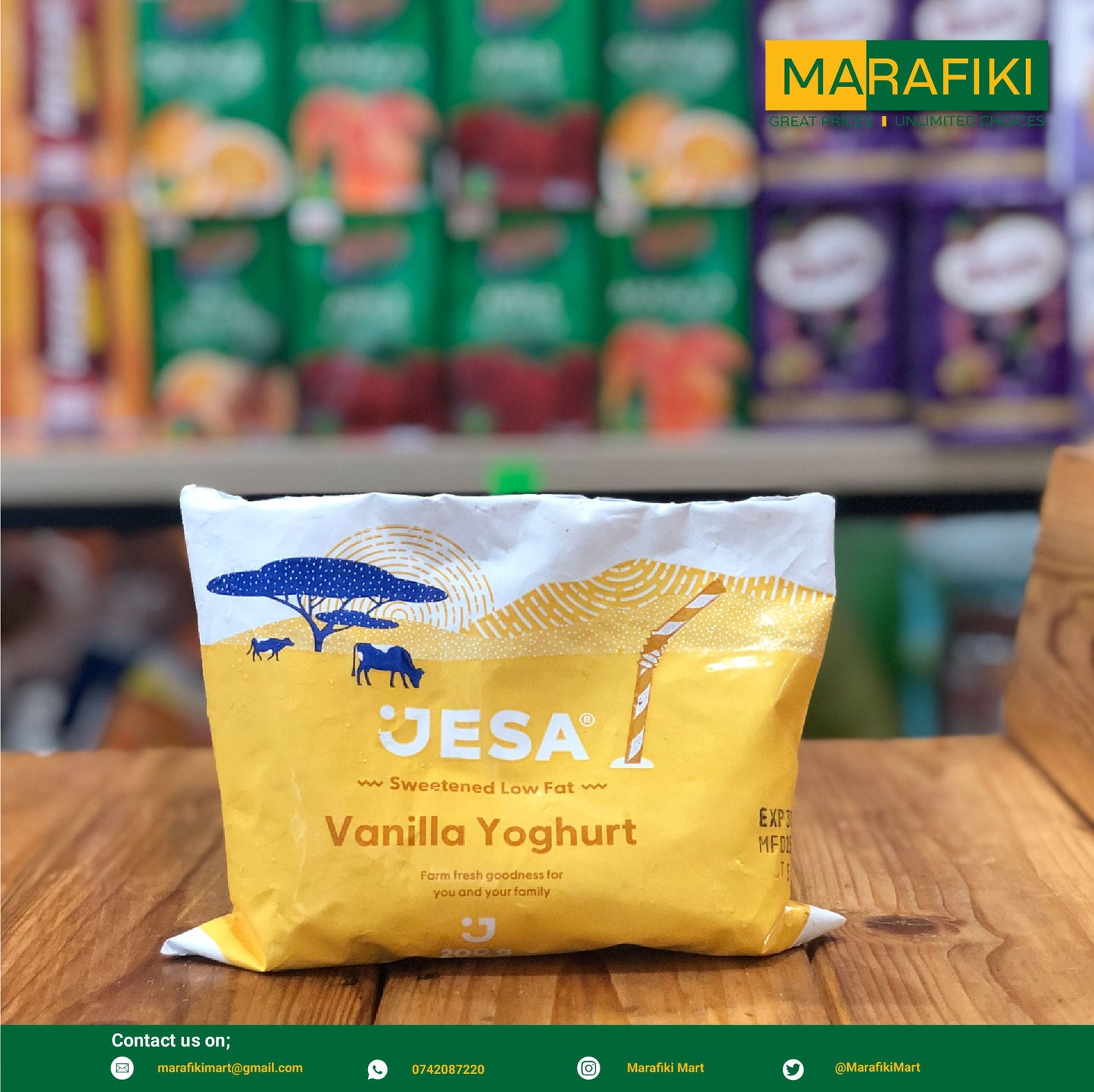 JESA VANILLA YOGHURT  POUCH 200G