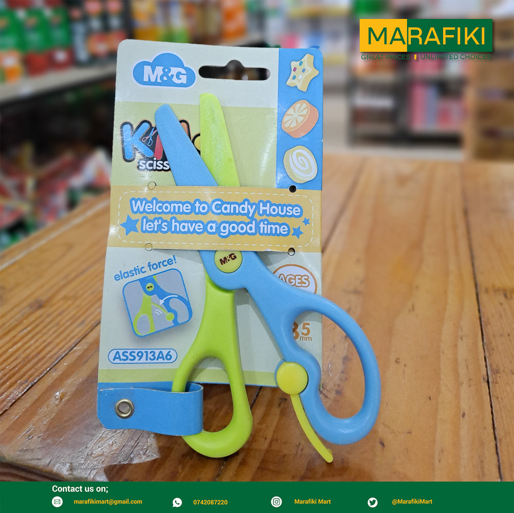 KIDS PLASTIC SCISSORS 1PC