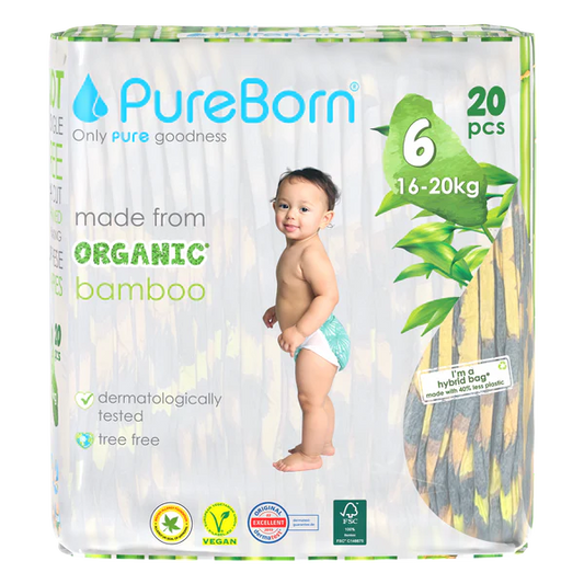 Pure born diapers size 6 20pcs