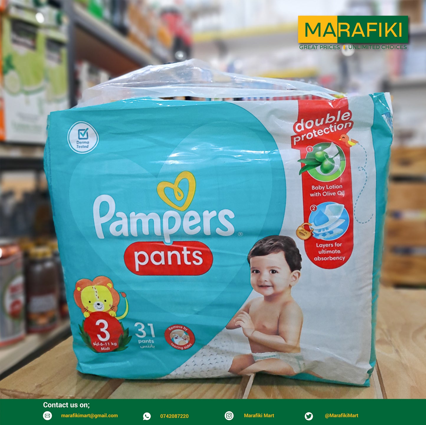 PAMPERS PANTS 3- 31PCS