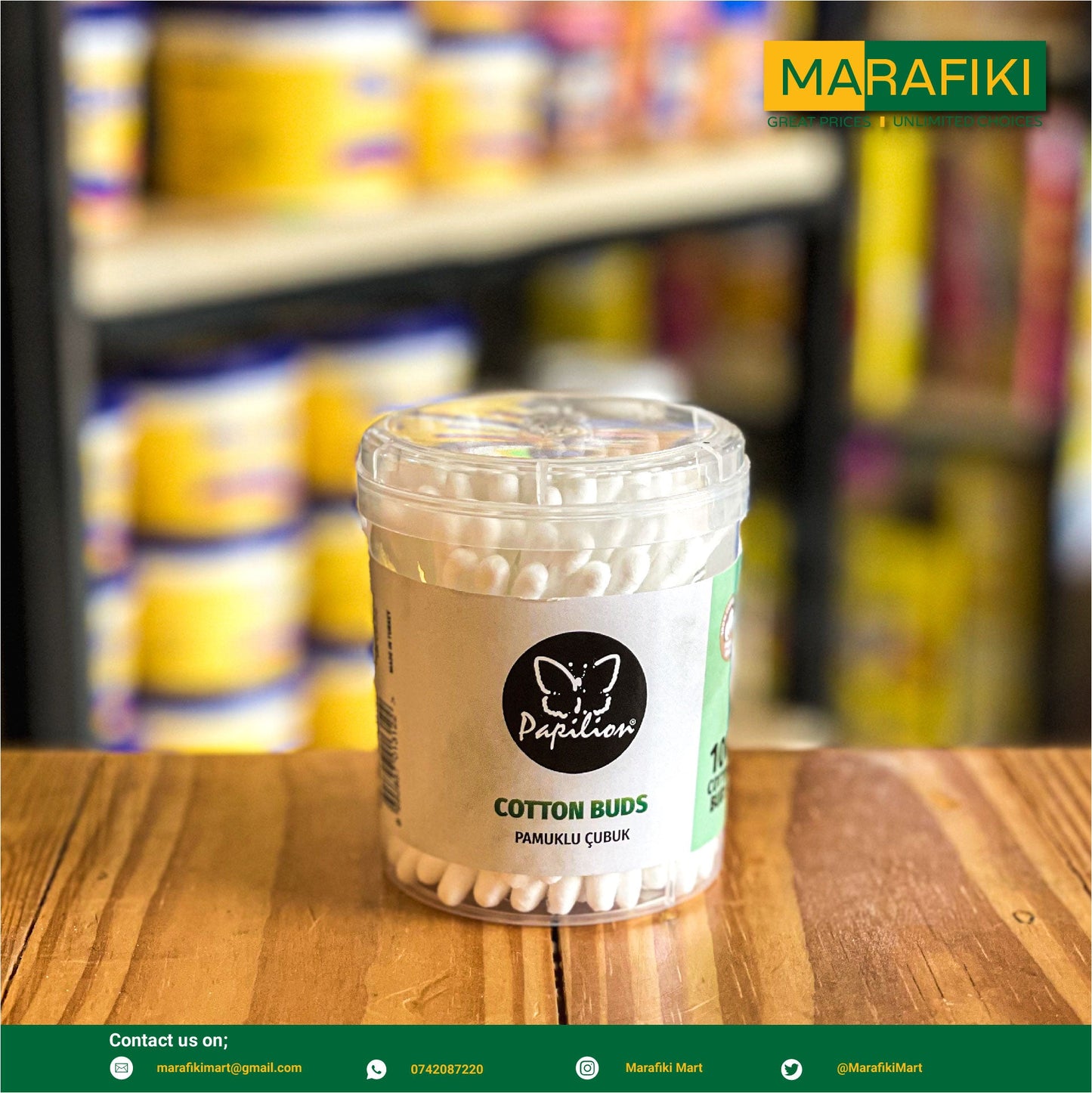 PAPILION COTTON BUDS 100PIECES