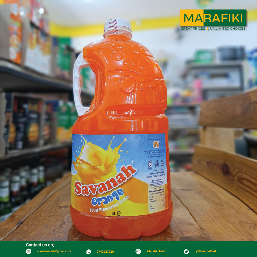 SAVANAH JUICE ORANGE 5L