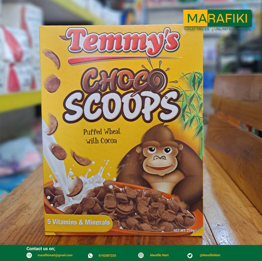 TEMMY'S CHOCO SCOOPS 250G