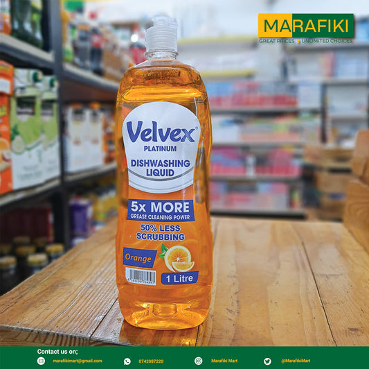 VELVEX DISH WASH LIQUID ORANGE 1L