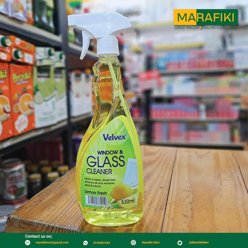 VELVEX GLASS CLEANER LEMON 530ML