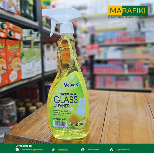 VELVEX GLASS CLEANER LEMON 530ML