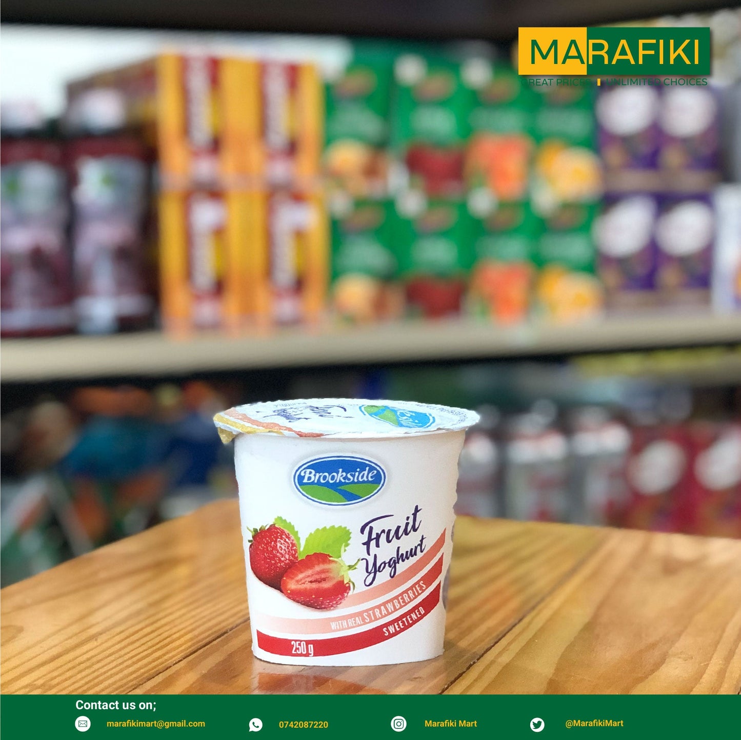 BROOKSIDE F/YOGURT STAWBEERIES  250G