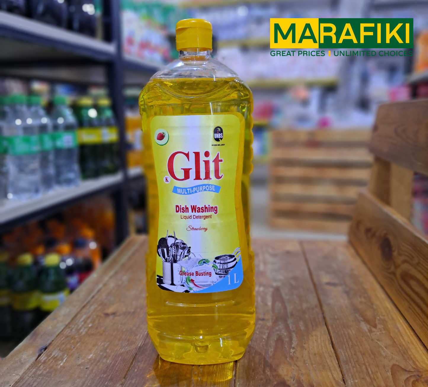 GLIT STAWBERRY DISH WASH 1L